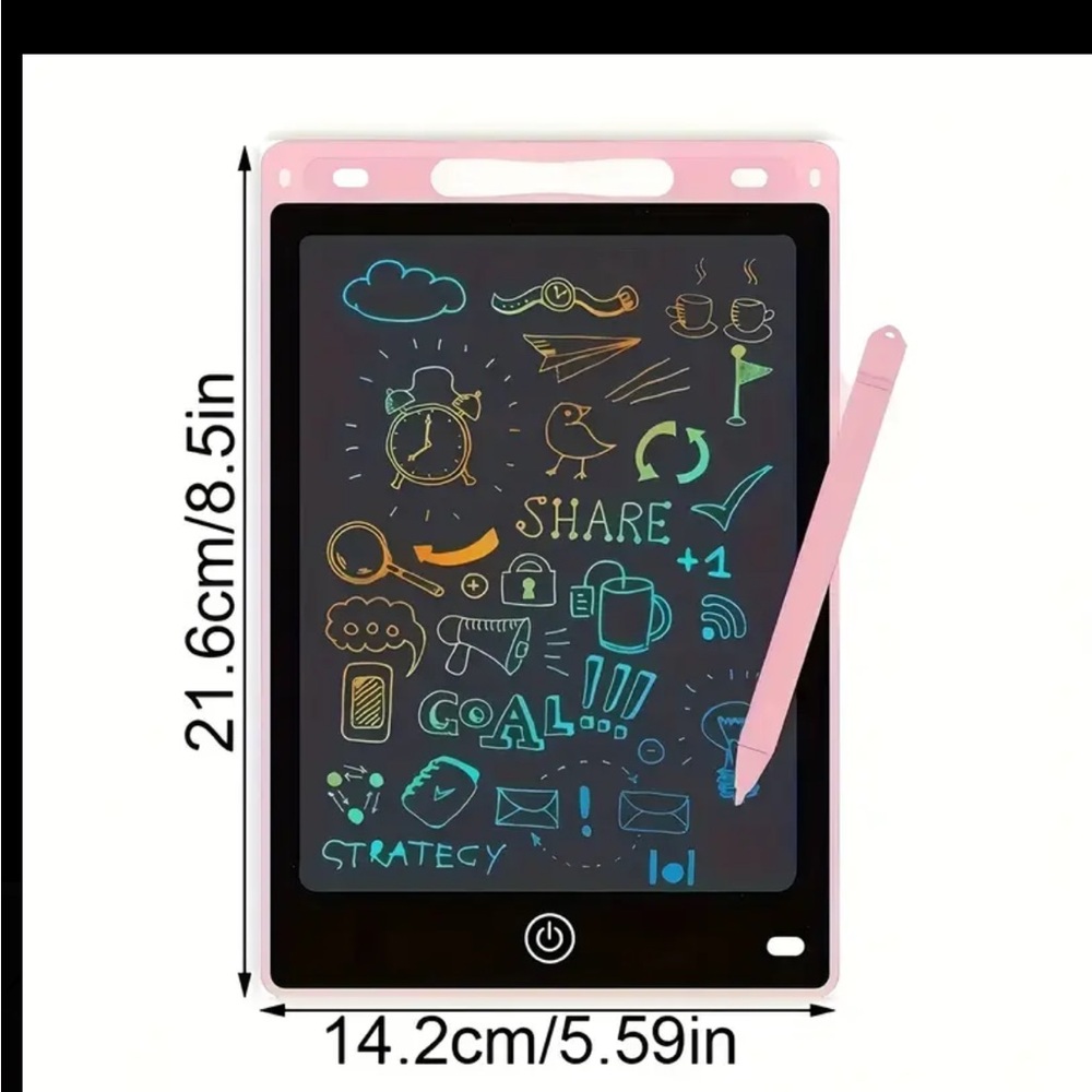 One 8.5” LCD Drawing Tablet for Kids with stylus - Picture 2 of 5